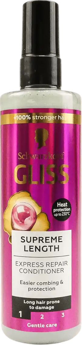 Експрес-кондиціонер Gliss Kur Hair Repair Supreme Length для довгого схильного до пошкоджень волосся 200 мл