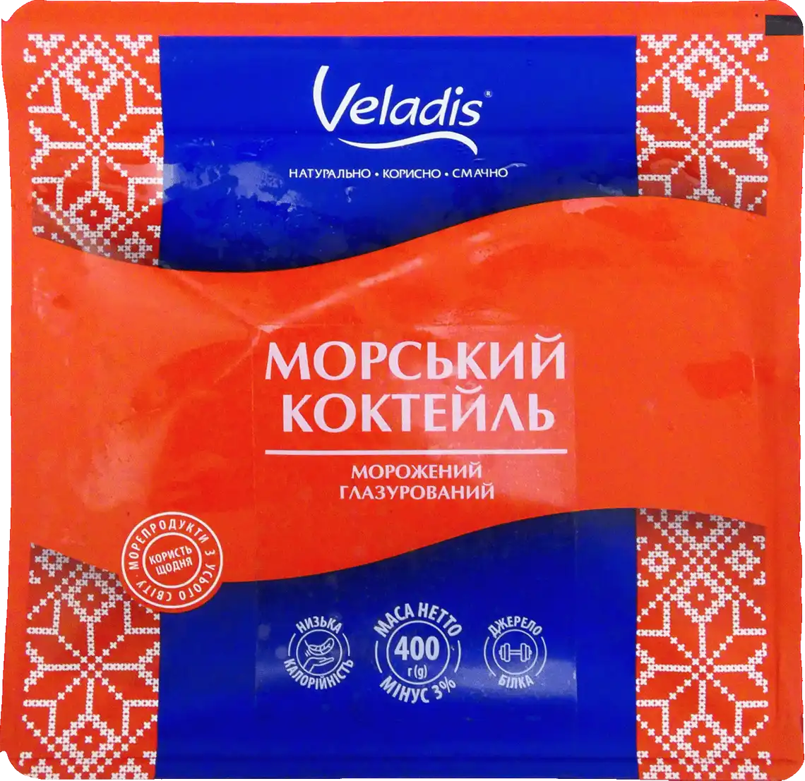 Морський коктейль Veladis варено-морожений 400 г