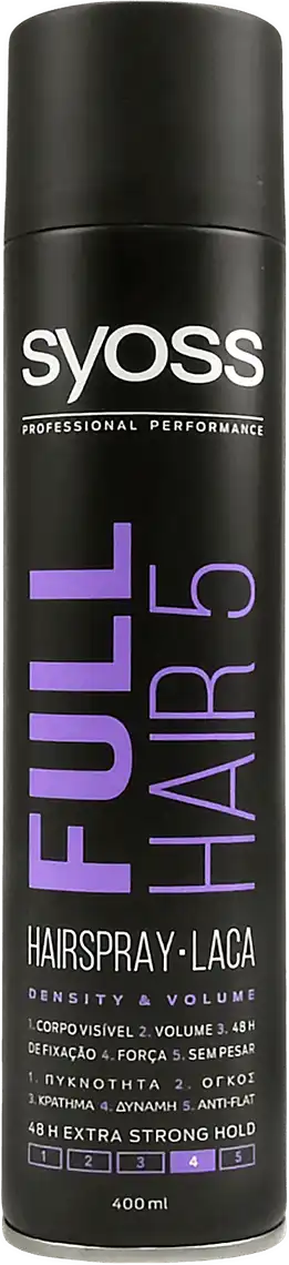 Лак для волосся Syoss Full Hair 5 Extra Strong 400 мл