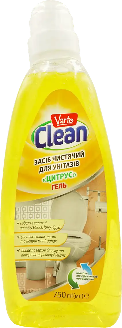 Засіб Varto Clean для унітазів Цитрус, 750 мл