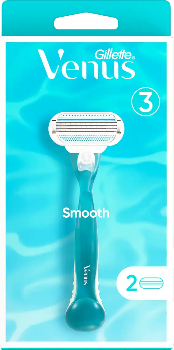 Станок для гоління Gillette Venus Smooth 3 жіночий + 2 картриджі