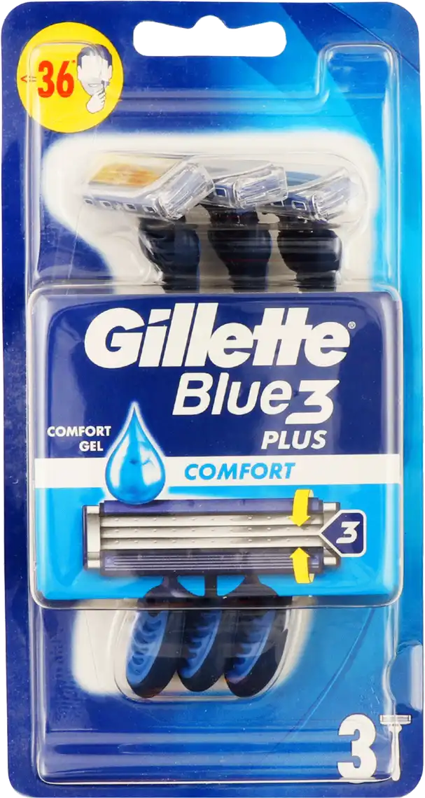 Одноразові станки для гоління Gillette Blue 3 Comfort чоловічі 3 шт