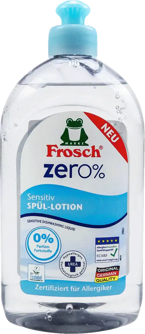 Засіб для миття посуду Frosch Zero Sensitiv 0,5 л