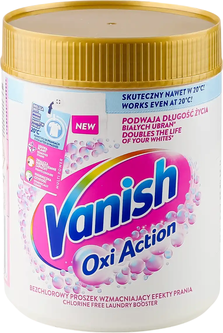 Плямовивідник та відбілювач Vanish Oxi Action Кришталева білизна, 470 г