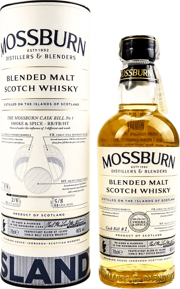 Віскі Mossburn Island Blended Malt Scotch 46% 0,7 л