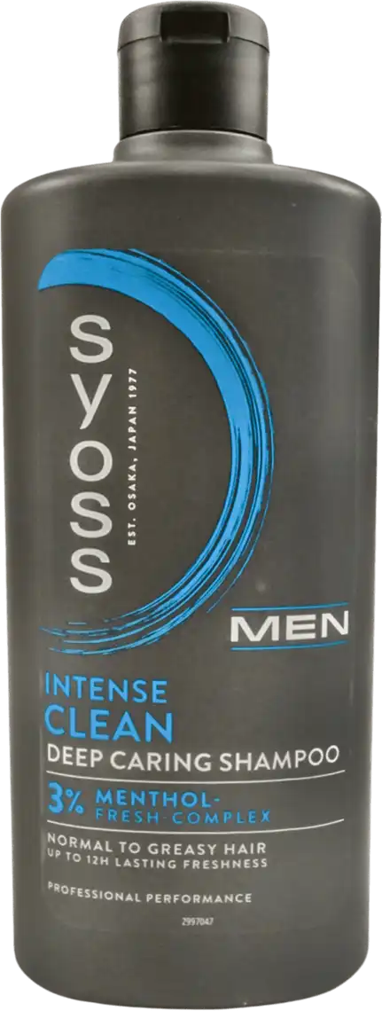 Шампунь SYOSS Men Clean & Cool з ментолом для нормального і жирного волосся 440 мл