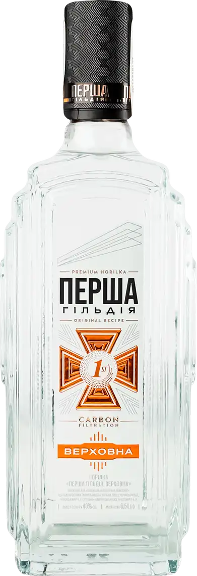 Горілка Перша гільдія Верховна 40% 0,5л