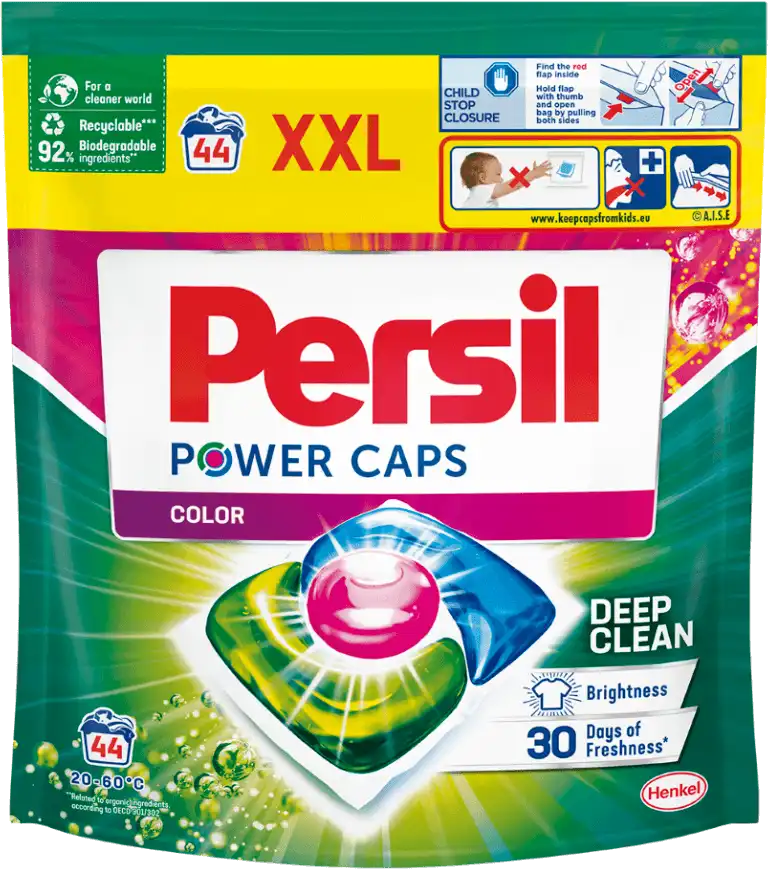 Капсули для прання Persil Power Caps Color Deep Clean 44 шт