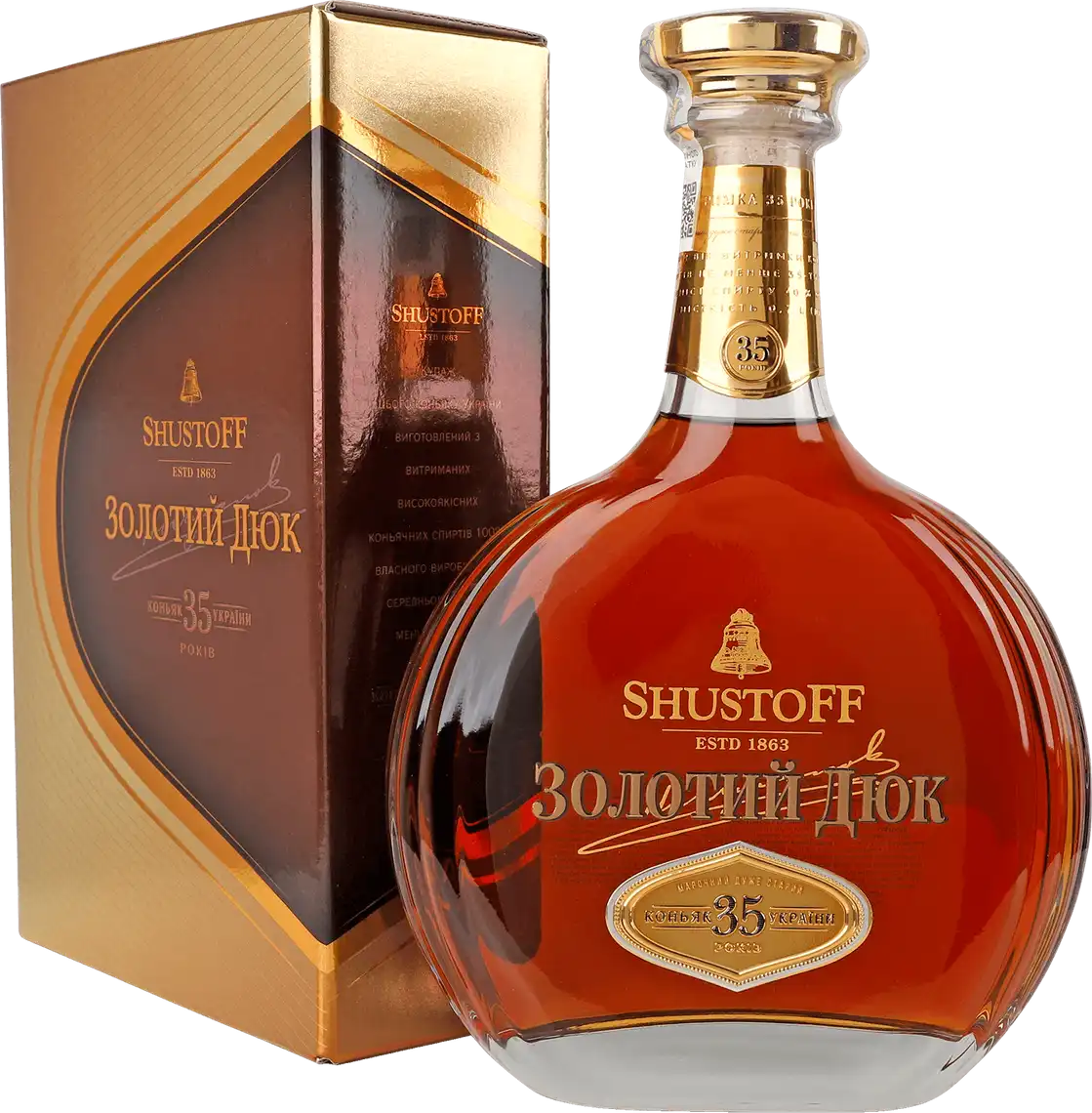 Коньяк Shustoff Золотий Дюк 35 40 % 0,7 л