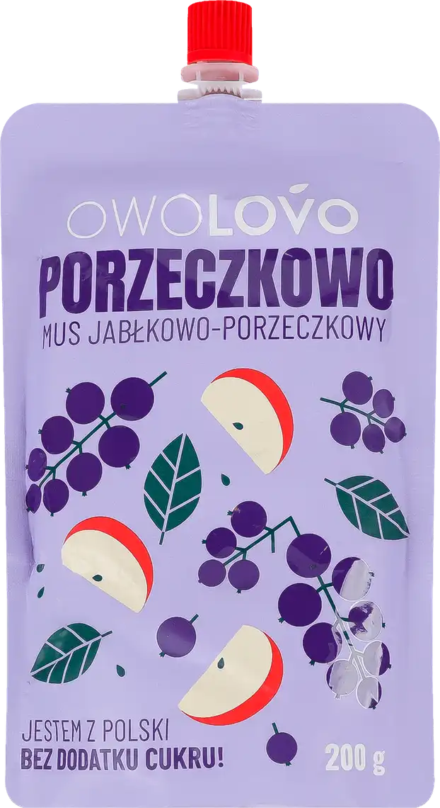 Мус Owolovo фруктовий яблучно-порічковий 200 мл