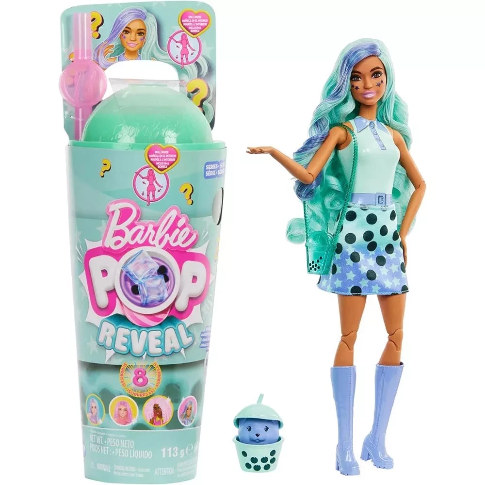 Лялька Barbie Pop Reveal Круті Бабл-ті Зелений чай (HTJ21)