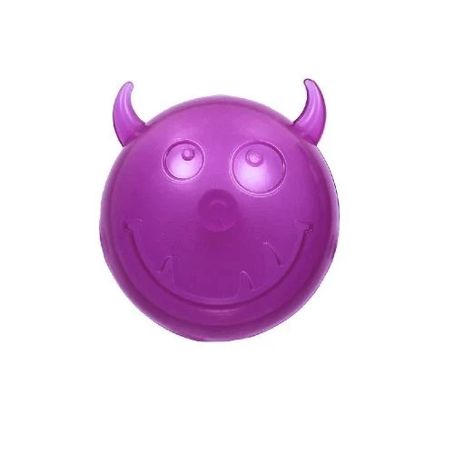 М'яч для собак AnimAll Fun Чортик з пищалкою, фіолетовий, 45 мм (182661)