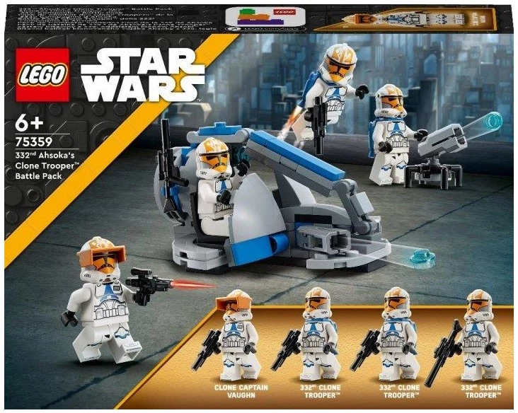 Конструктор LEGO Star Wars™ Клони-піхотинці Асоки 332-го батальйону. Бойовий набір