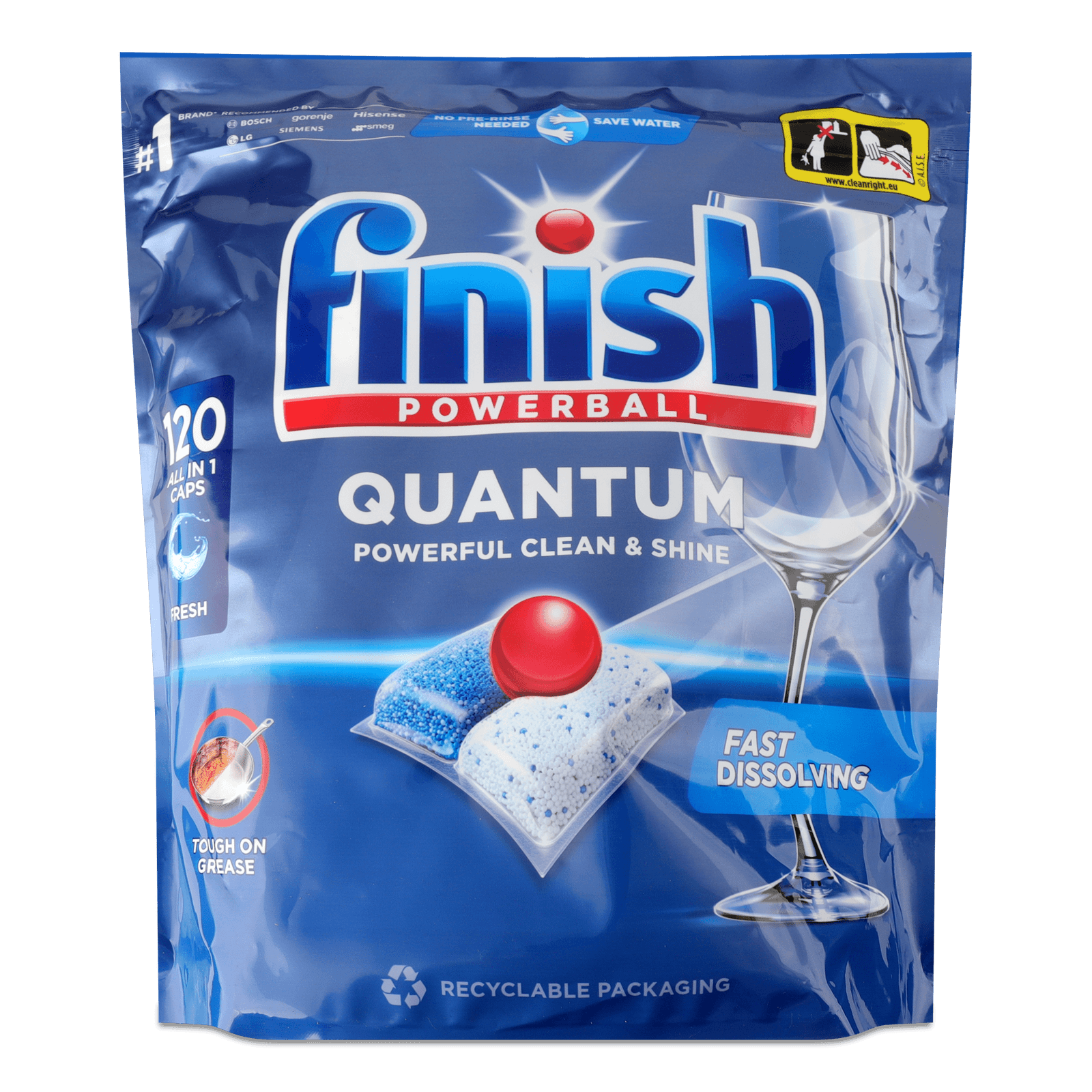 Капсули для посудомийних машин Finish Quantum All in1, 120шт