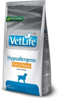 Корм сухий для собак при харчовій алергії Farmina Vet Life Hypoallergenic Fish&Potato риба та картопля, 2 кг (160381)