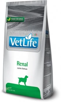 Корм сухий для собак Farmina Vet Life Renal, лікувальний, дієтичне харчування для підтримки функції нирок, 2 кг (160380)