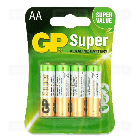 Батарейки GP Super Alkaline 1.5V LR6 AA