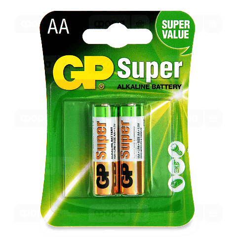 Батарейки GP SUPER ALKALINE 1.5V LR6 AA