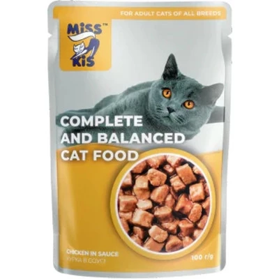 Корм вологий для котів Miss Kis Курка в соусі 100 г (772510050624)