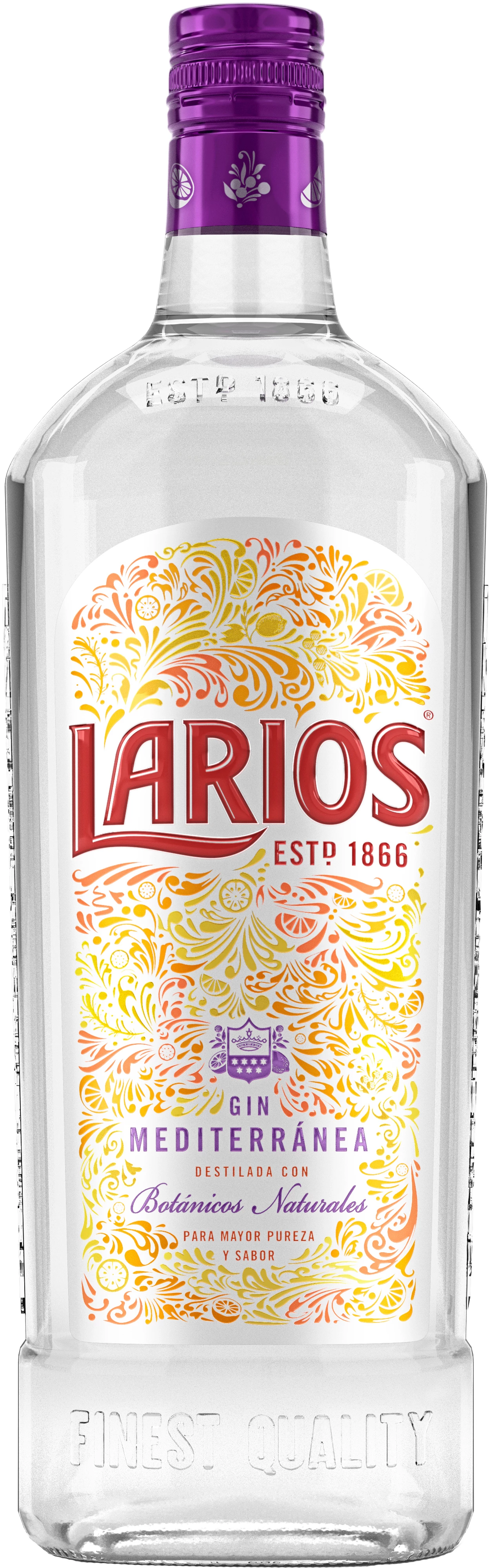 Джин Larios London Dry Gin 37.5% 0.7 л (8411144101157)