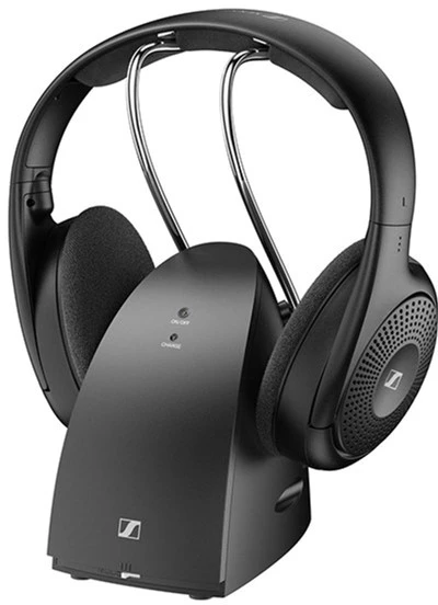 Навушники бездротові Sennheiser RS 120-W пластик, чорний, із док-станцією (6904705)