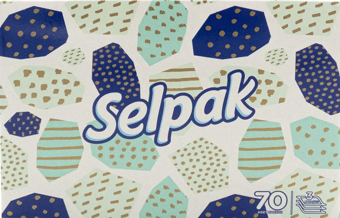 Серветки Selpak Міні тришарові 70 шт