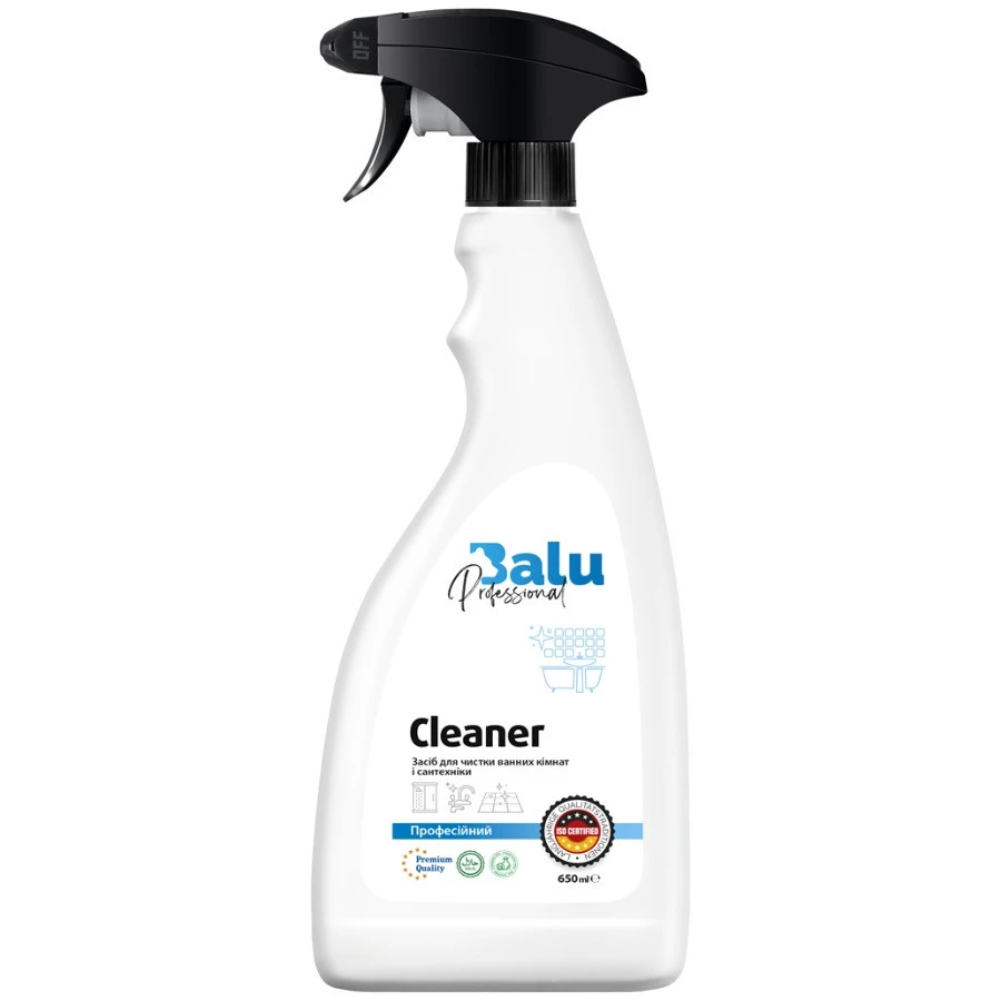 Засіб Balu Cleaner для чистки ванних кімнат і сантехніки, з розпилювачем, 650 мл (4820159426997)