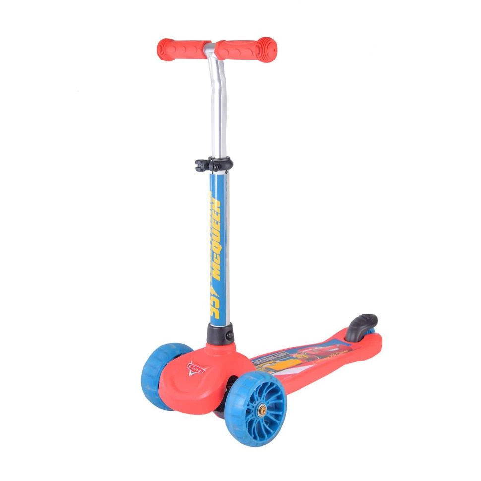 Самокат Bambi Cars дитячий триколісний PU, зі світними колесами (LS2214)