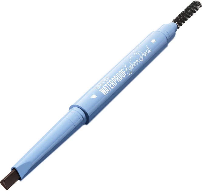 Водостійкий олівець для брів Sadoer Waterproof Eyebrow Pencil Natural Black 0.4 г (NO.SD37310)