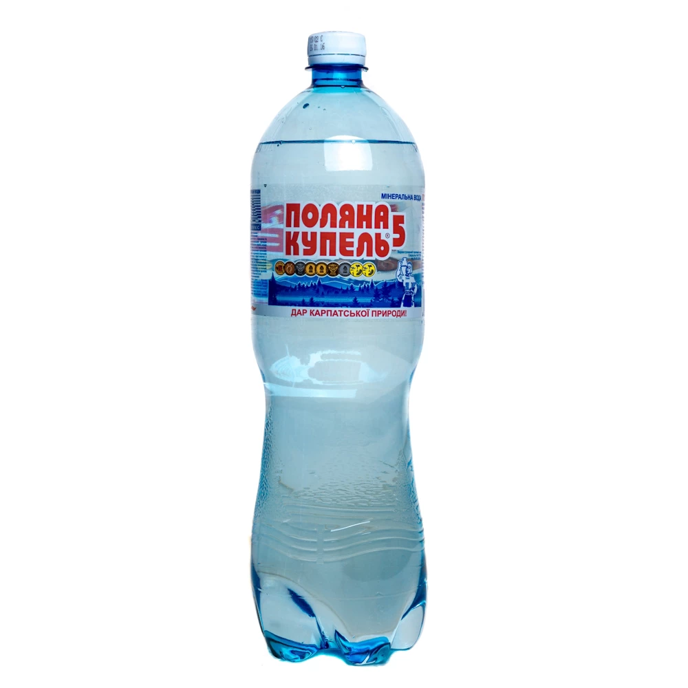 Вода мінеральна Поляна Купель 5 сильногазована 1.5 л (4820000460194)