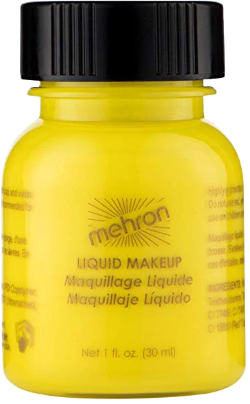 Рідкий грим Mehron Liquid Makeup Yellow 30 мл (111C-Y-1)