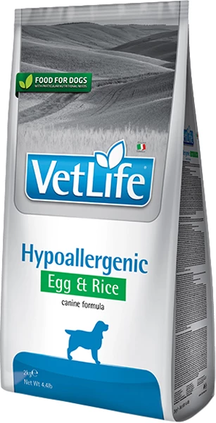 Корм сухий для собак Farmina Vet Life Hypoallergenic Egg & Rice лікувальний, дієтичне харчування при харчовій алергії, 2 кг (168800)