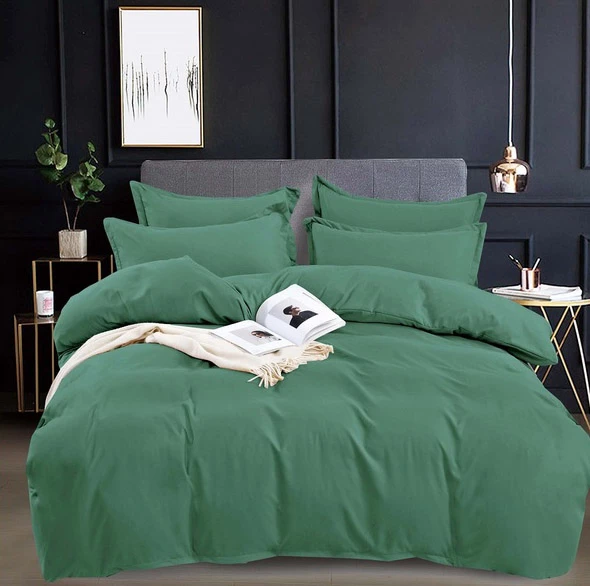 Комплект постільної білизни Soho Elle Solo Green Сатин Євро (6999184)