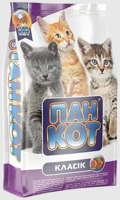Сухий корм для котів 400г. Пан Кот Класік