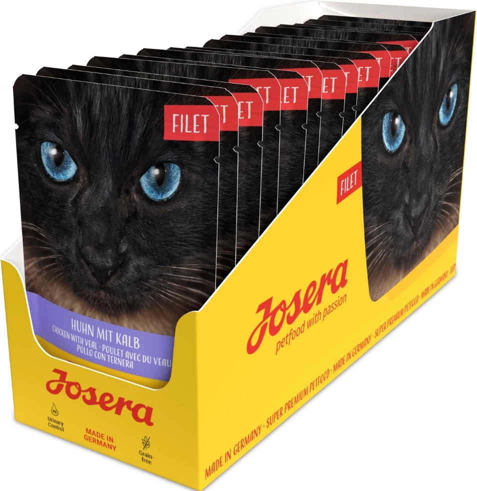 Корм вологий для котів Josera Філе курка з телятиною 70 г х 16 шт (4032254750284)