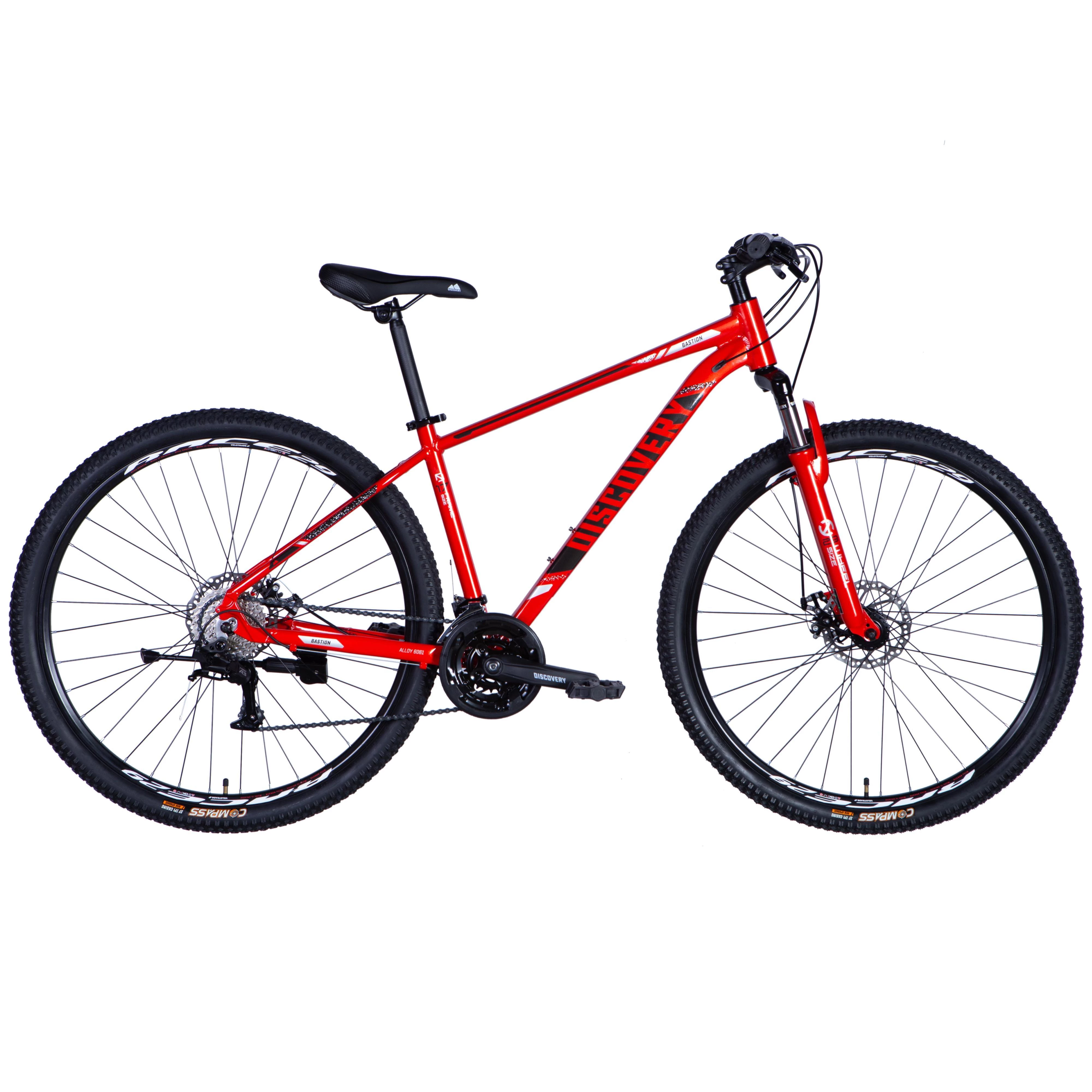 Велосипед Discovery Bastion AL 29" 2025 DD CS 17" червоний (OPS-DIS-29-197)