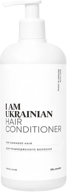 Кондиціонер DeLaMark I am Ukrainian для пошкодженого волосся 500 мл (4820152333186)