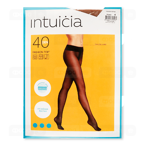 Колготки жіночі Intuicia Fashion Top 40 den тілесні р.4