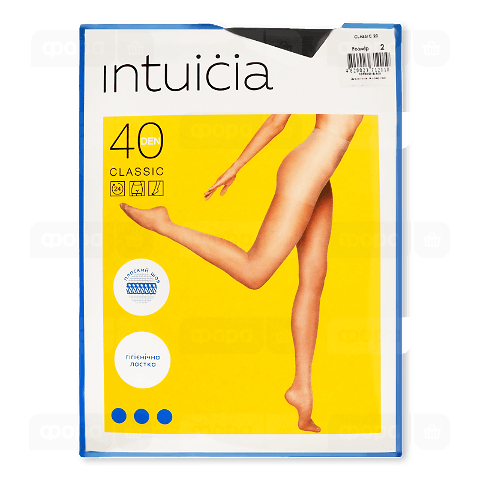 Колготки жіночі Intuicia Classic 20 den чорні р.2