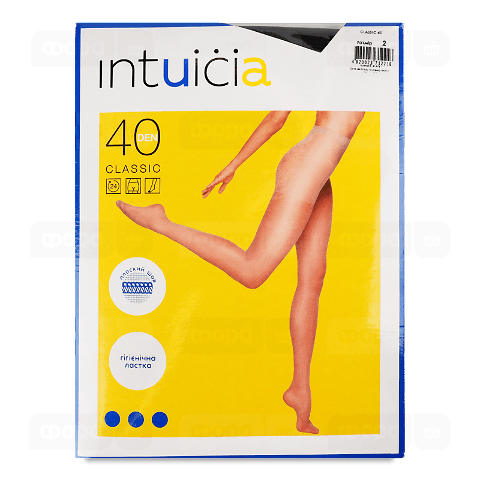 Колготки жіночі Intuicia Classic 40 den чорні р.2