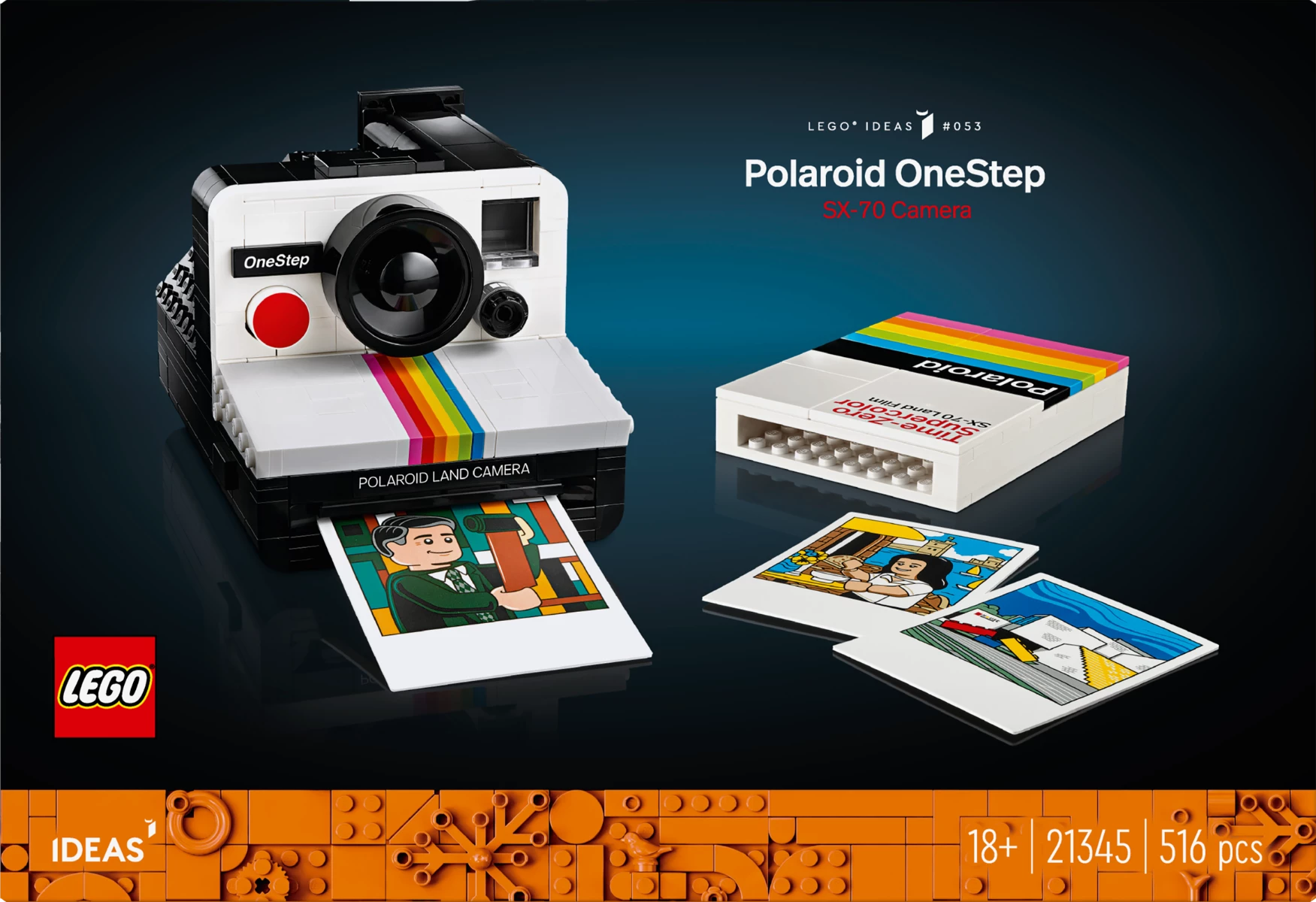 Конструктор LEGO Ideas Фотоапарат Polaroid OneStep SX-70 516 деталей (21345)