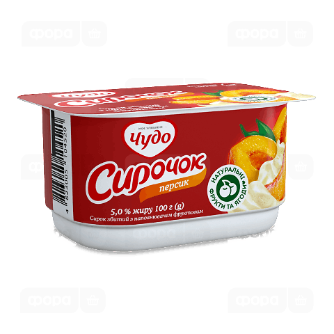 Сирочок «Чудо» персиковий 5%, ванночка