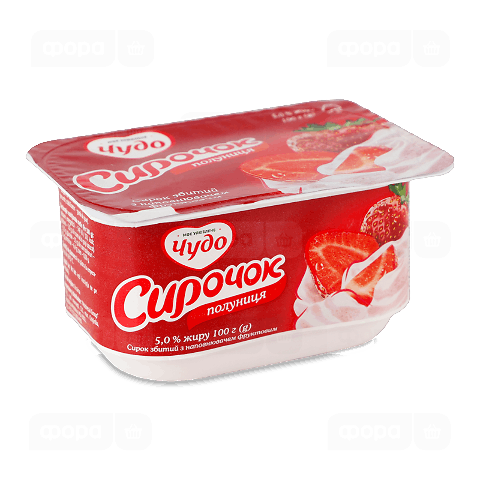 Сирочок «Чудо» полуничний 5%, ванночка