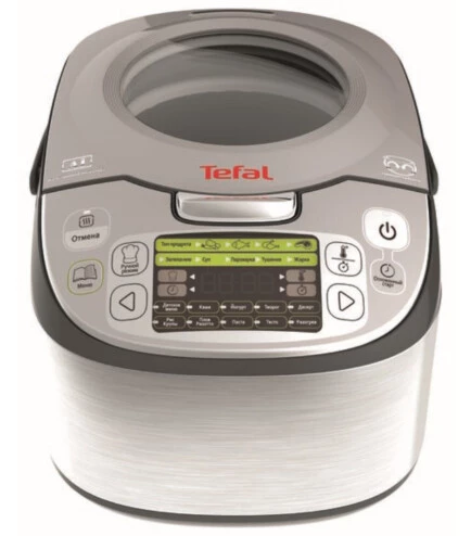 Мультиварка Tefal Fuzzy Logic RK812B32 сріблястий, 750 Вт, 45 програм, 5 л (3045386373192)