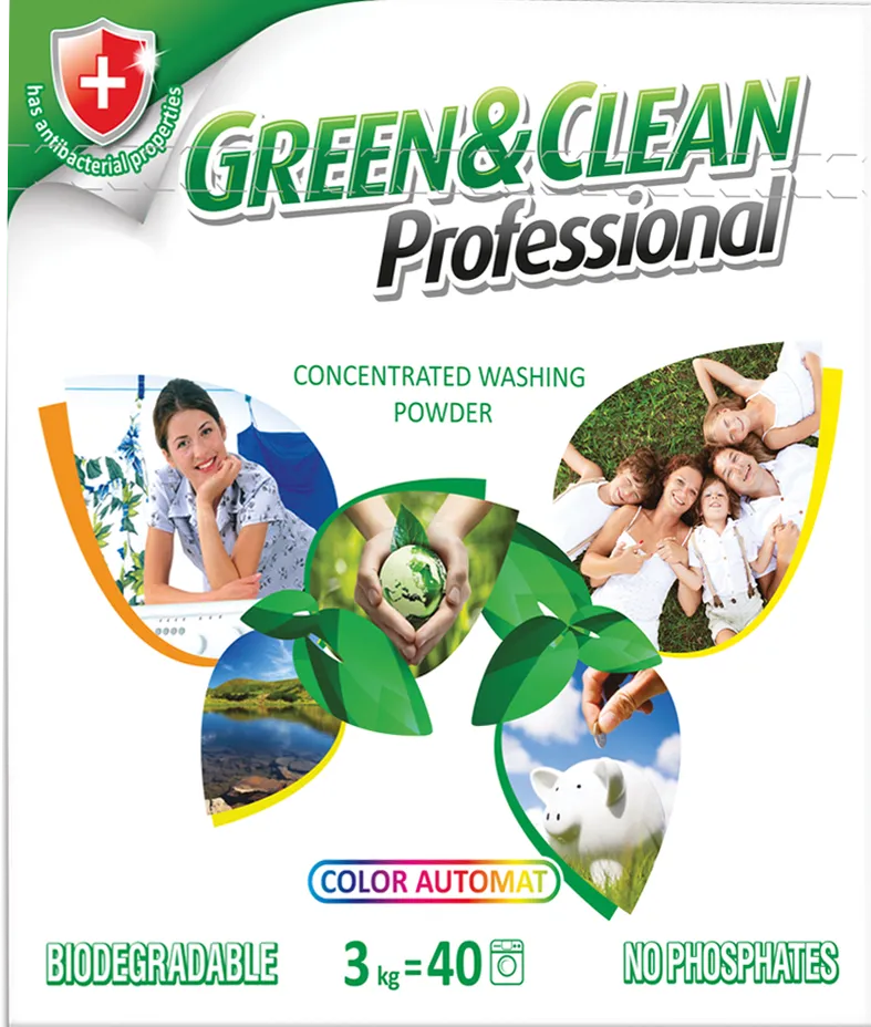 Пральний порошок Green & Clean Professional для кольорового одягу 3 кг