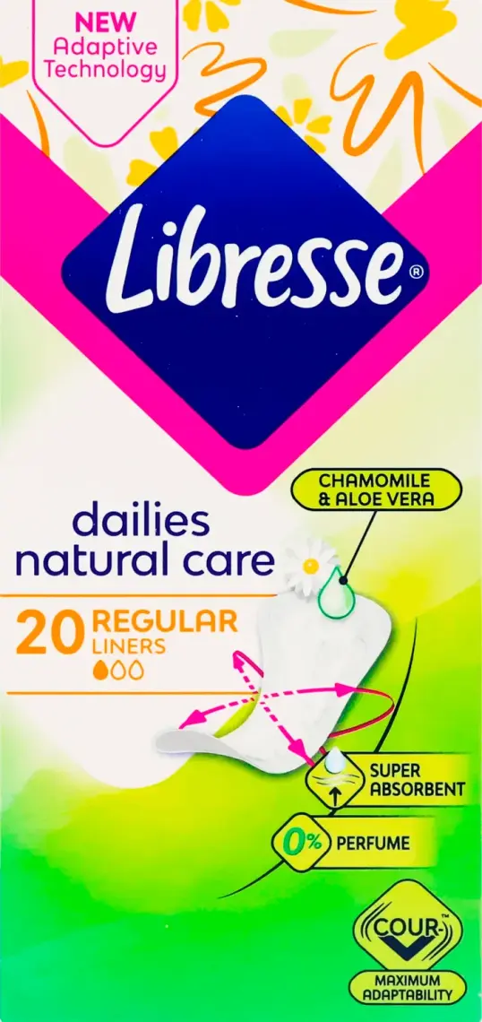 Прокладки щоденні Libresse Natural Care Нормал 20 шт