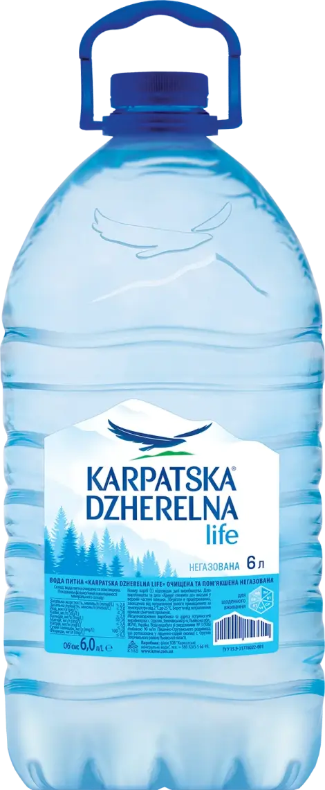 Вода мінеральна Карпатська джерельна негазована 6 л