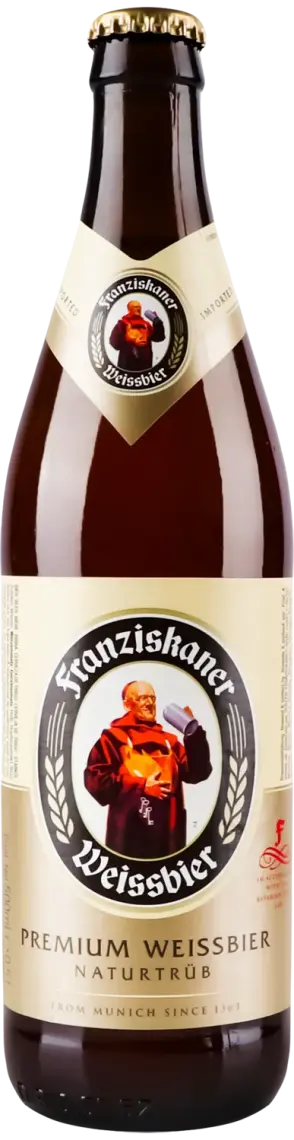 Пиво Franziskaner Weissbier світле нефільтроване 5.1% 0.5 л