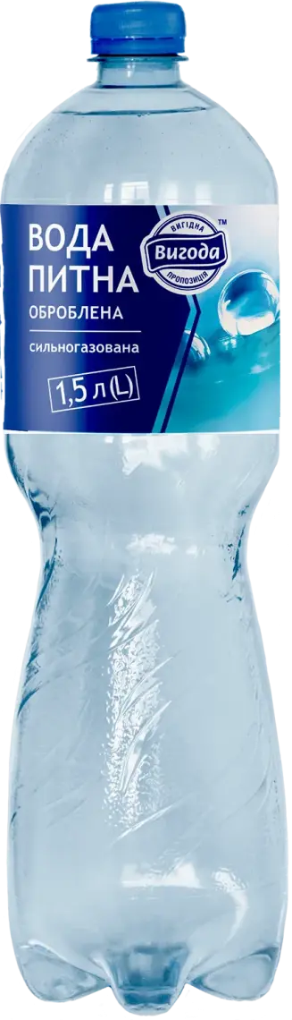 Вода Вигода сильногазована 1.5 л