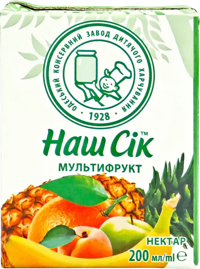 Нектар Наш Сік мультифрукт 200 мл